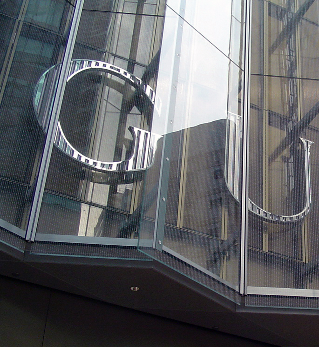 Gucci Flagship Store , custom rolled glass